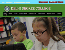 Tablet Screenshot of delhidegreecollege.com